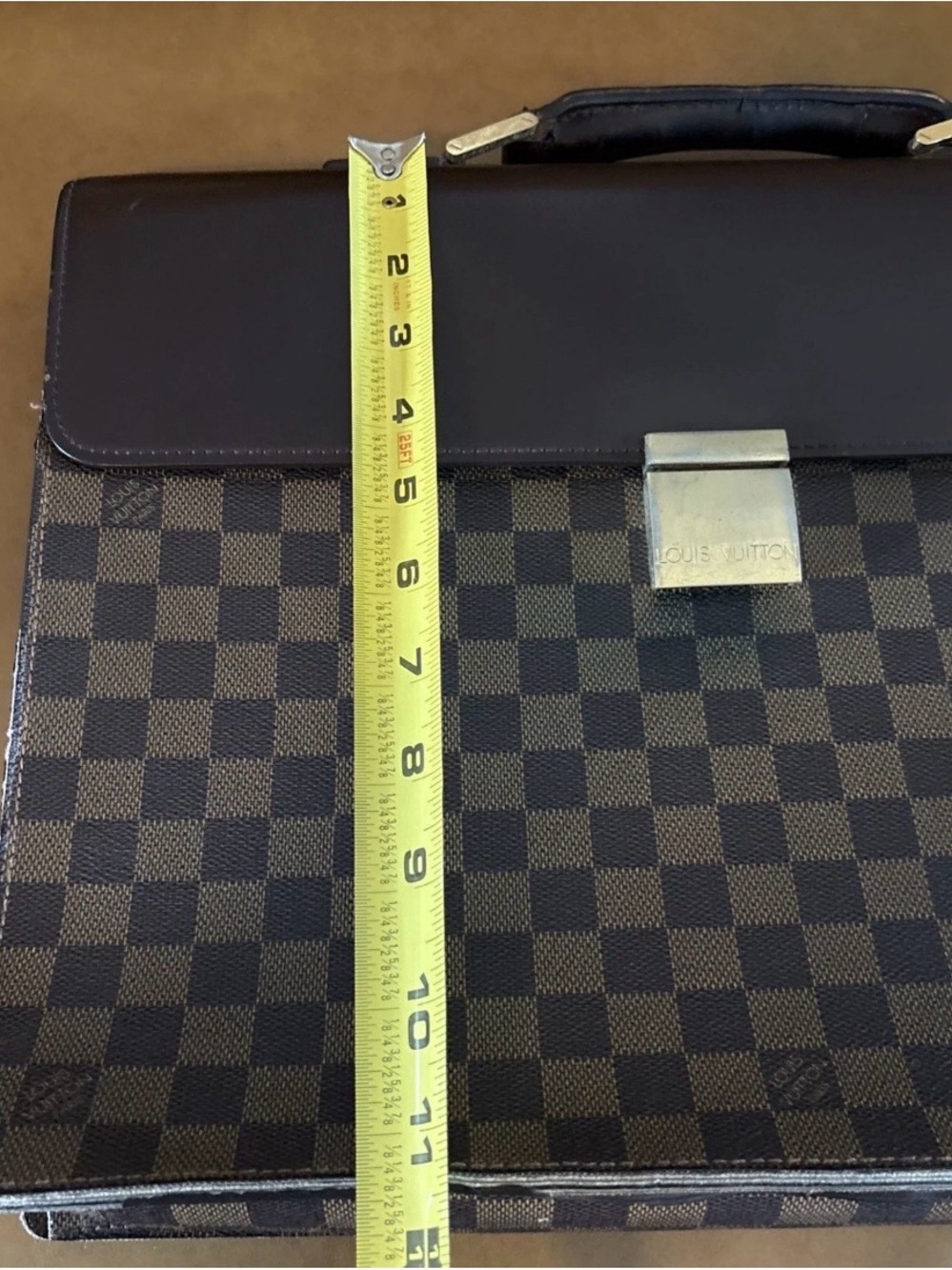 Louis Vuitton Dark Brown and Tan Damier Briefcase - Picture 13 of 15